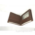 Negosyo ng Men&#39;s Short Top Layer Leather Wallet